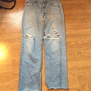 Vintage Levi’s 501s with button fly